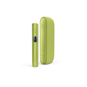 IQOS ILUMA i Leaf Green heated tobacco device — Leaf Green finish, front view on white background