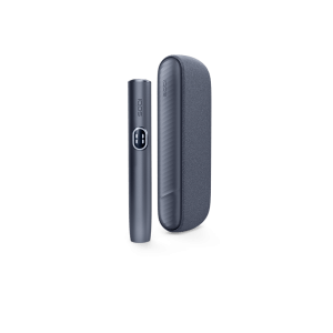 IQOS ILUMA i Midnight Black heated tobacco device — Midnight Black finish, front view on white background