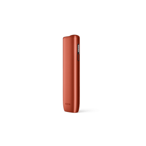 IQOS ILUMA i ONE Vivid Terracotta heated tobacco device — Vivid Terracotta finish, front view on white background