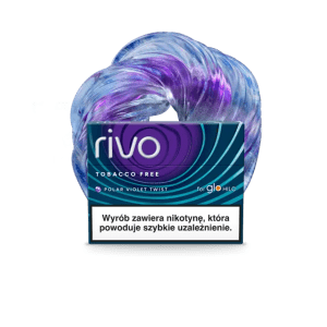 RIVO Polar Violet Twist - mint sticks with blueberry and grape capsule for glo HILO
