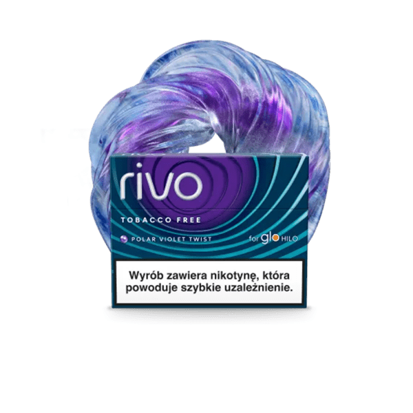 RIVO Polar Violet Twist sticks for glo HILO RIVO Polar Violet Twist - mint sticks with blueberry and grape capsule for glo HILO